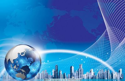 科技背景图片与网络技术 视觉表达的数字革命